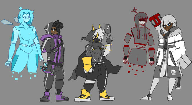 Some original cyberpunk designs